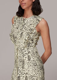 Lively Animal Frill Midi Dress
