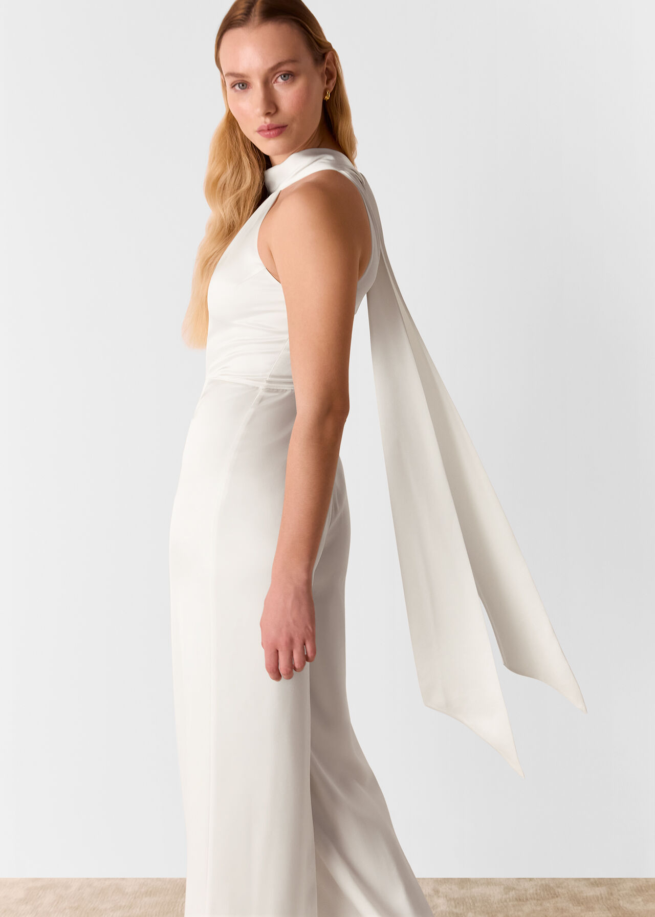 Halterneck Bridal Jumpsuit