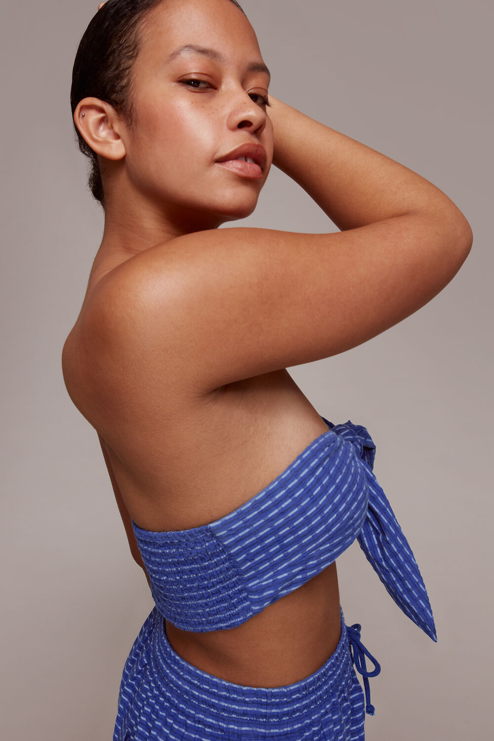 Astrid Tie Front Beach Top