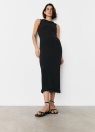 Fringe Detail Knitted Dress