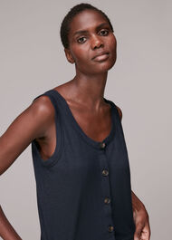 Reversible Button Up Tank Top