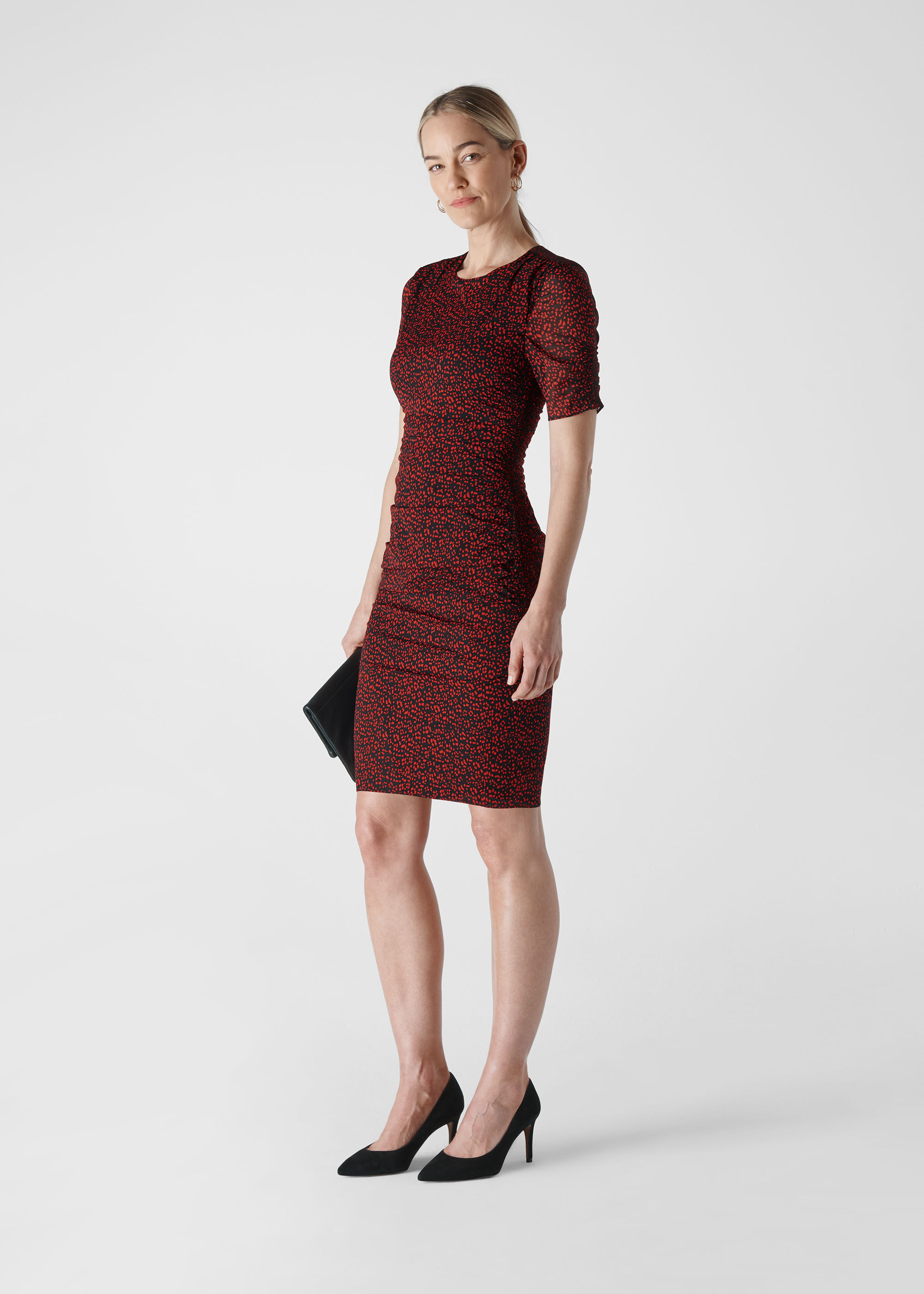 Whistles silk bodycon dress cheap