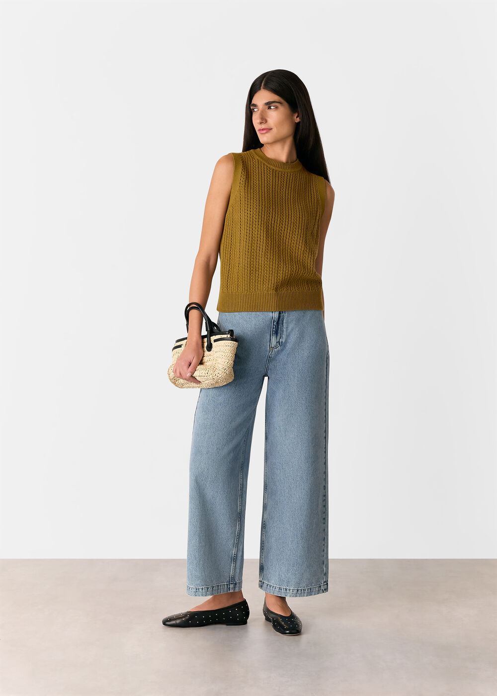 Pointelle Knitted Tank