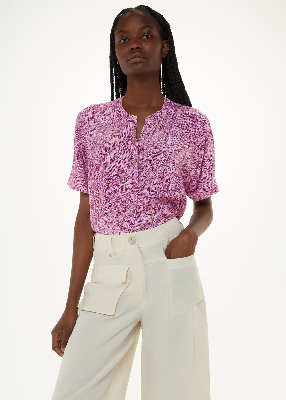 Diagonal Snake Maisie Top