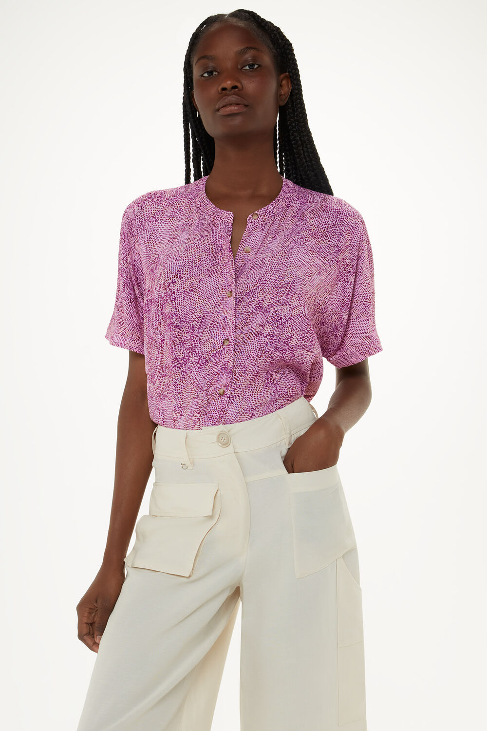 Diagonal Snake Maisie Top