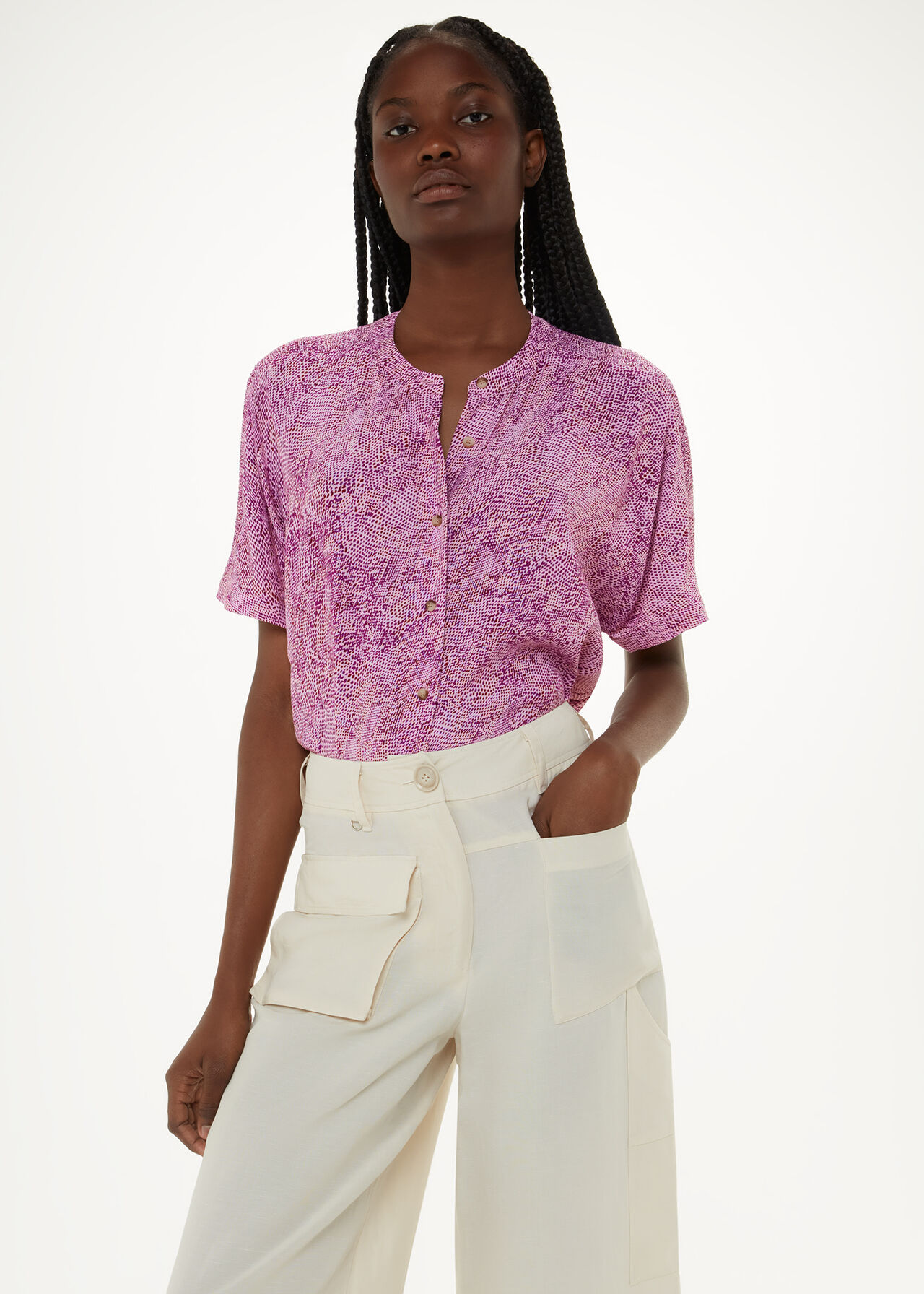 Diagonal Snake Maisie Top