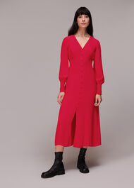 Ilana Shirred Midi Dress