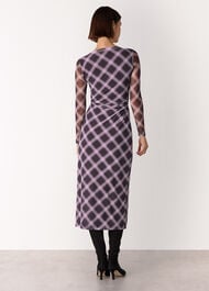 Check Mesh Dress