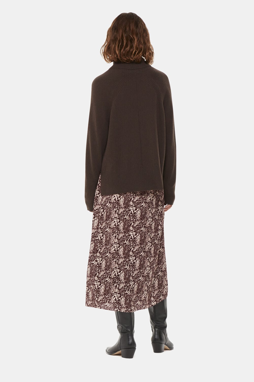 Micro Leopard Print Wrap Skirt