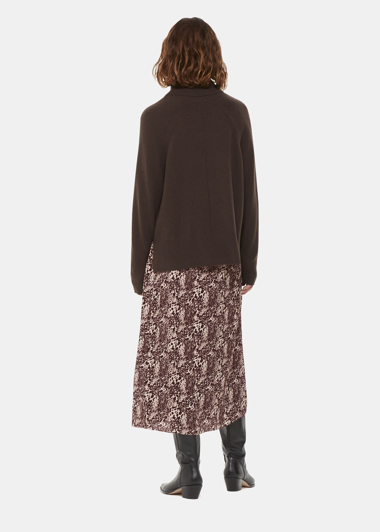 Micro Leopard Print Wrap Skirt