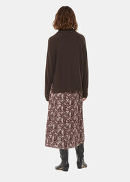 Micro Leopard Print Wrap Skirt