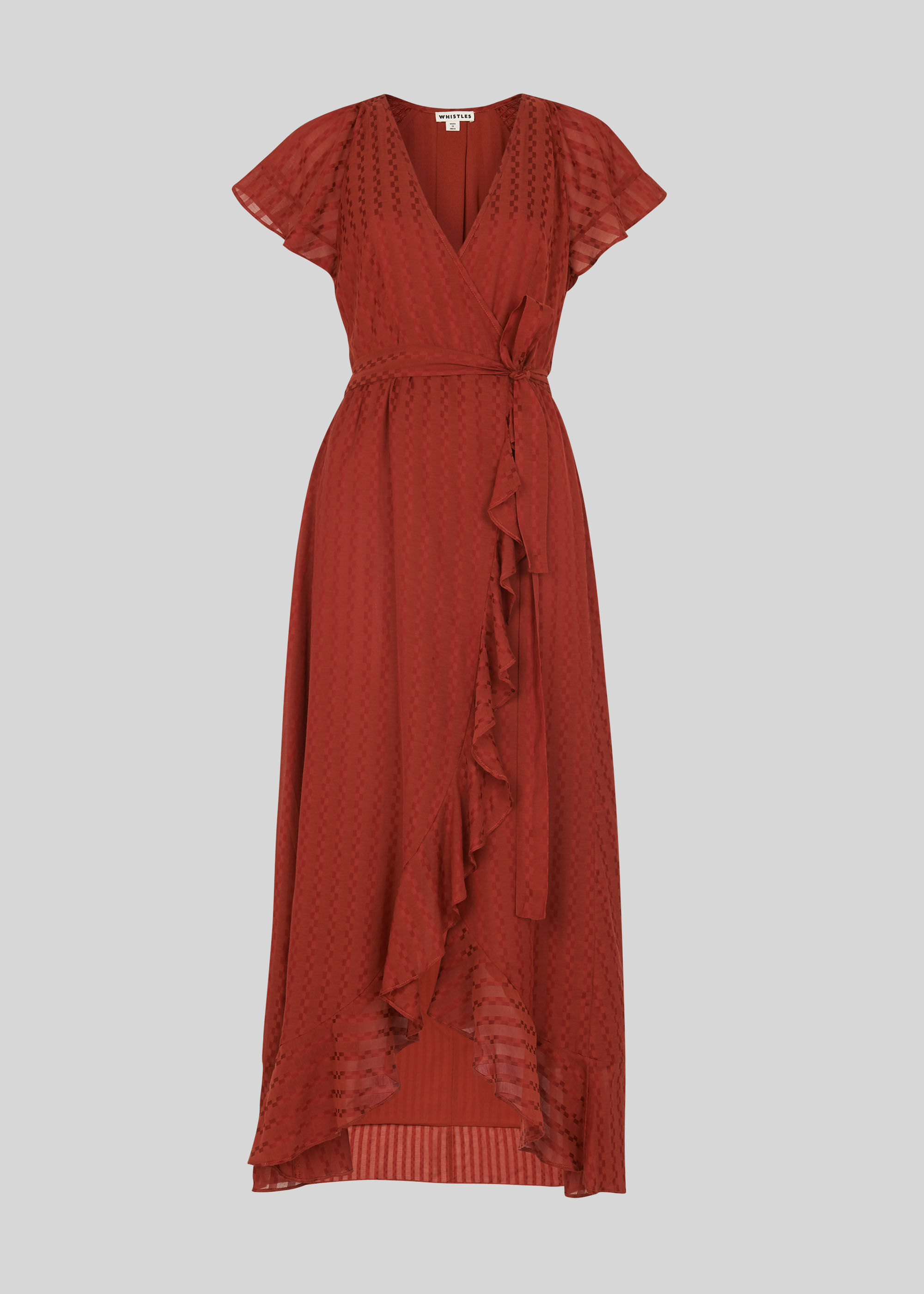 Rust Nolita Wrap Maxi Dress WHISTLES