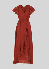 Nolita Wrap Maxi Dress Rust
