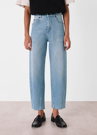 Stretch Barrel Leg Jean