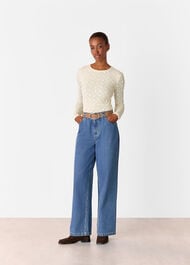 Jersey Lace Long Sleeve Top