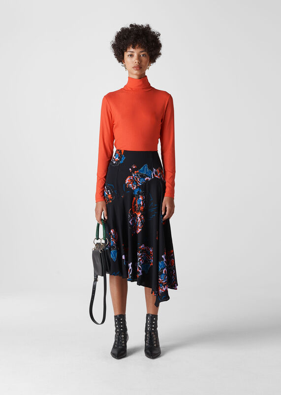 Freya Print Asymmetric Skirt