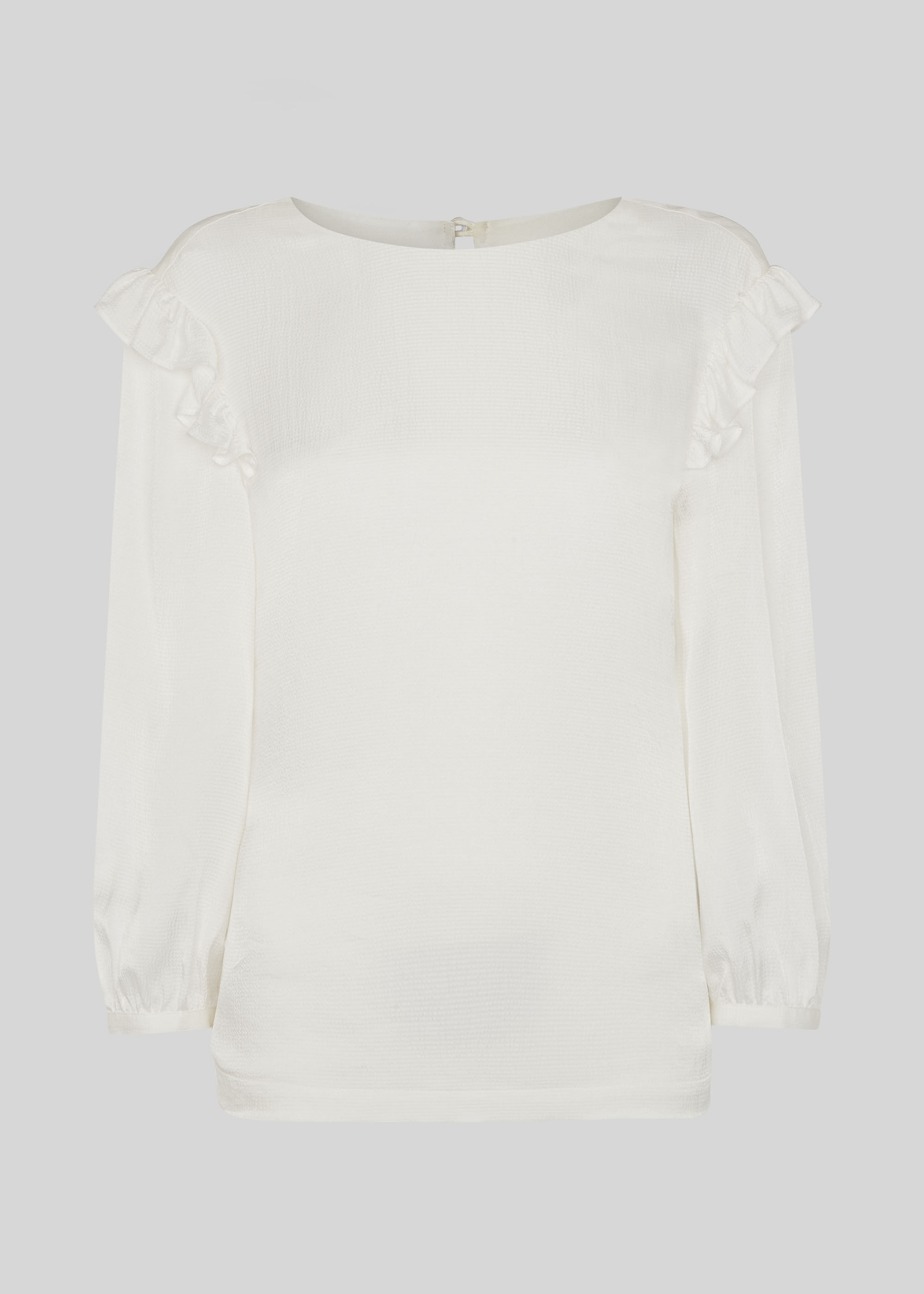 ivory satin top