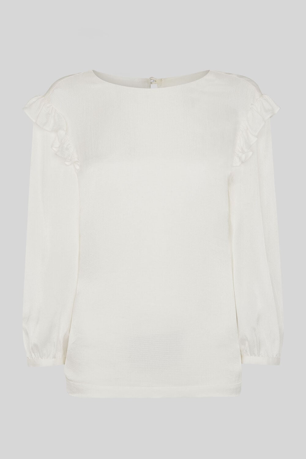 Ellahay Hammered Satin Top Ivory/Multi