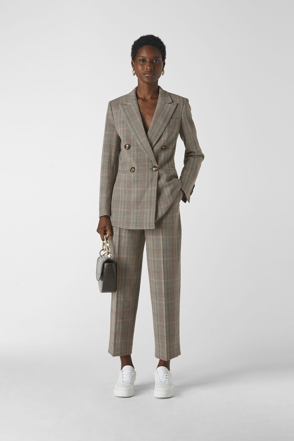 Hourglass Check Blazer Multicolour