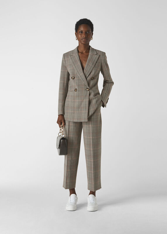 Hourglass Check Blazer