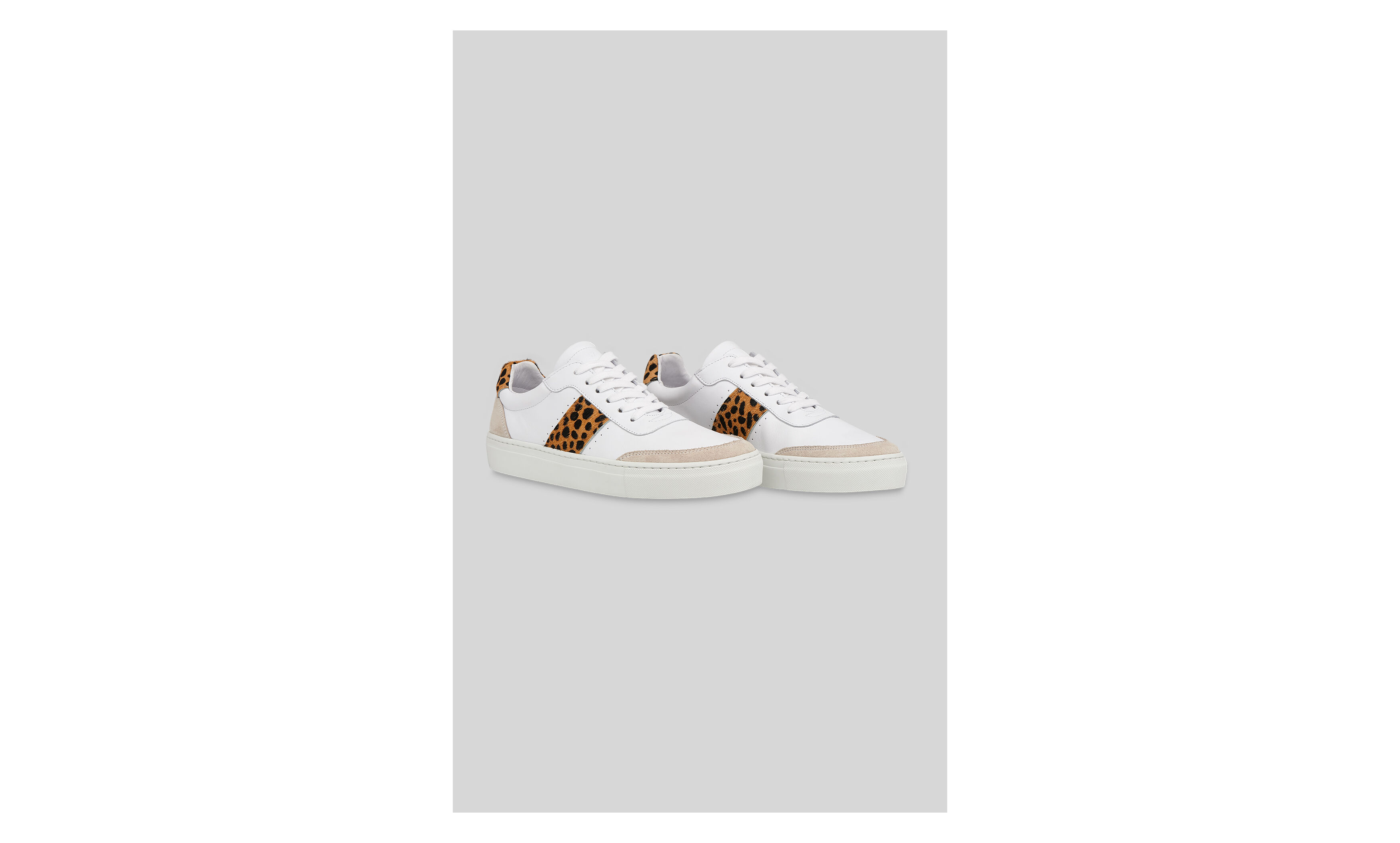 Leopard print stripe trainers 2025
