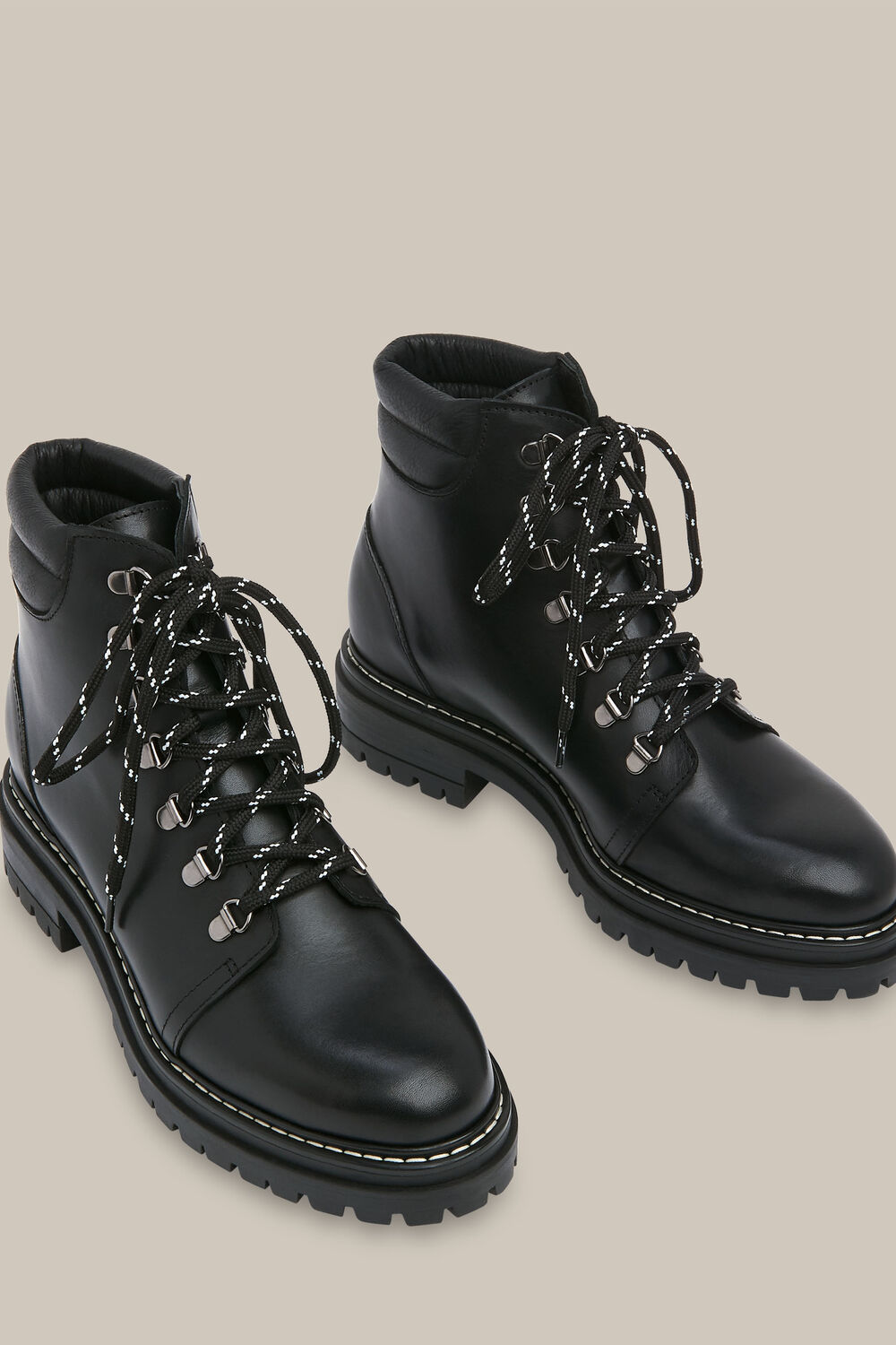 Amber Lace Up Boot Black