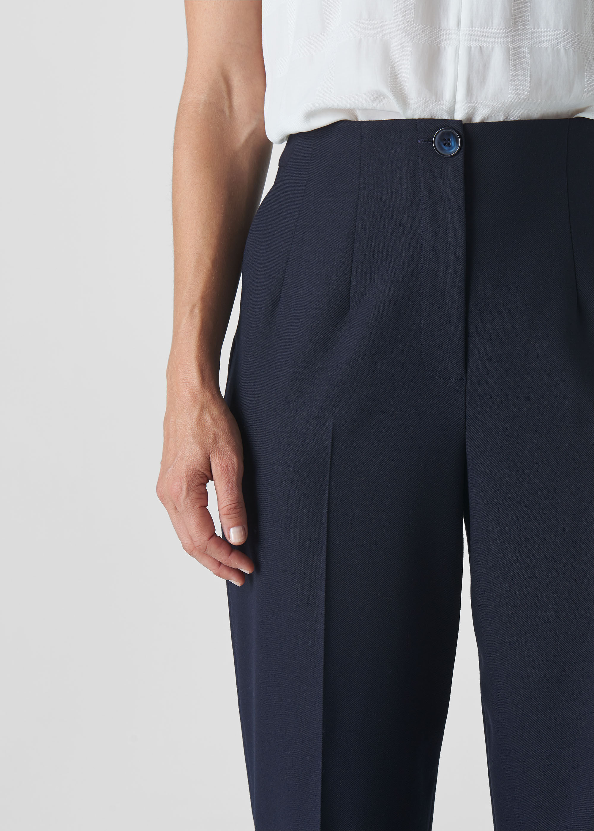 Navy Anita High Waist Pants
