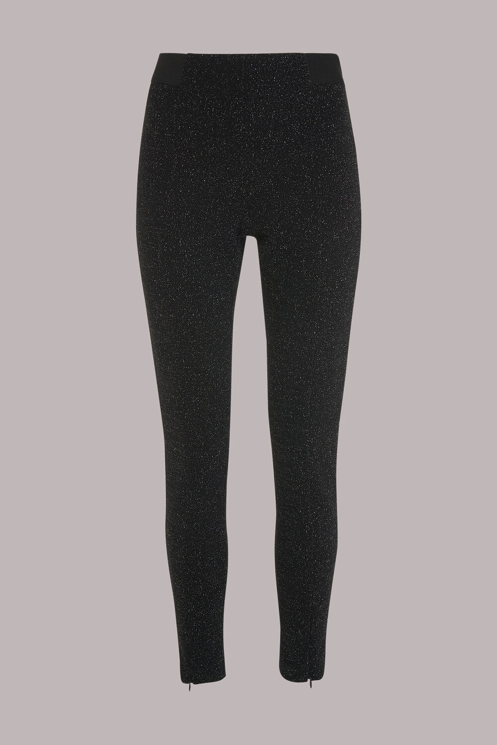 Black Casy Sparkle Ponte Legging