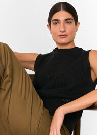 Pointelle Knitted Tank