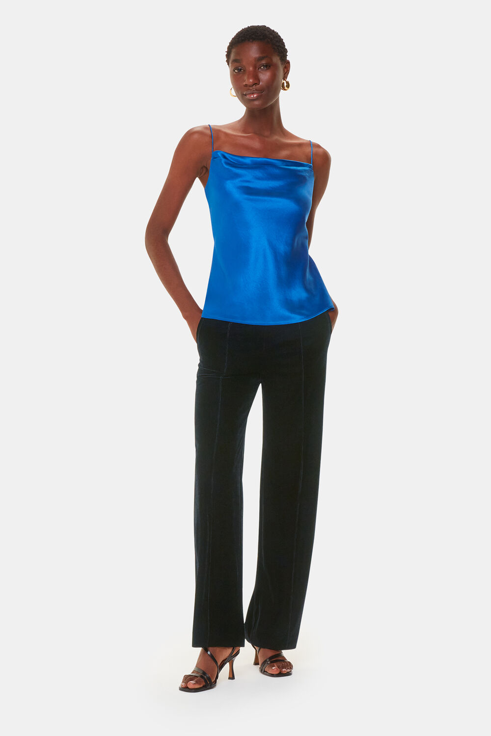 Black Velvet Full Length Trouser