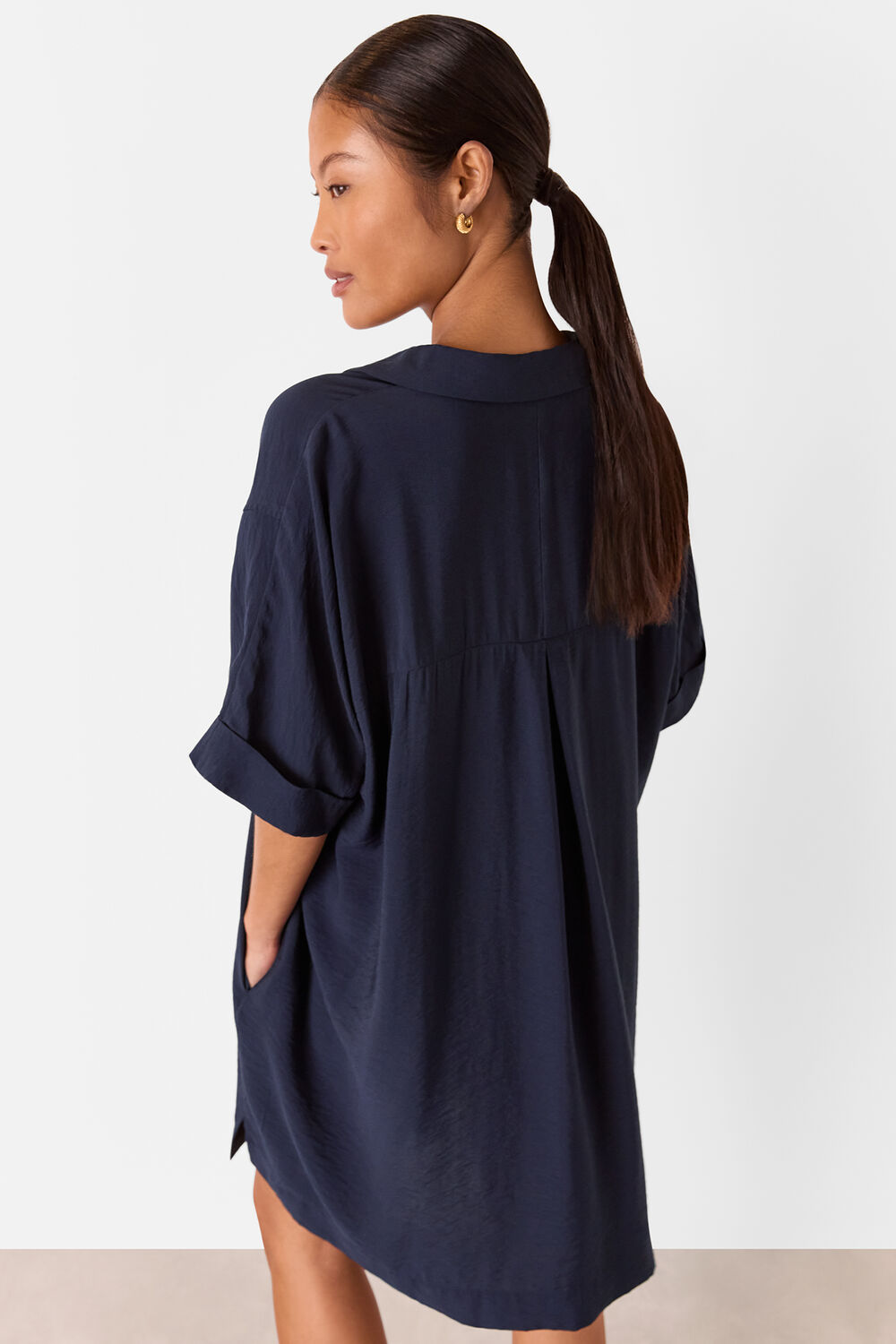 Navy Petite Melanie Dress