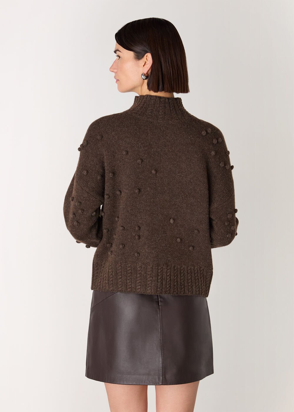 Wool Irregular Bobble Knit