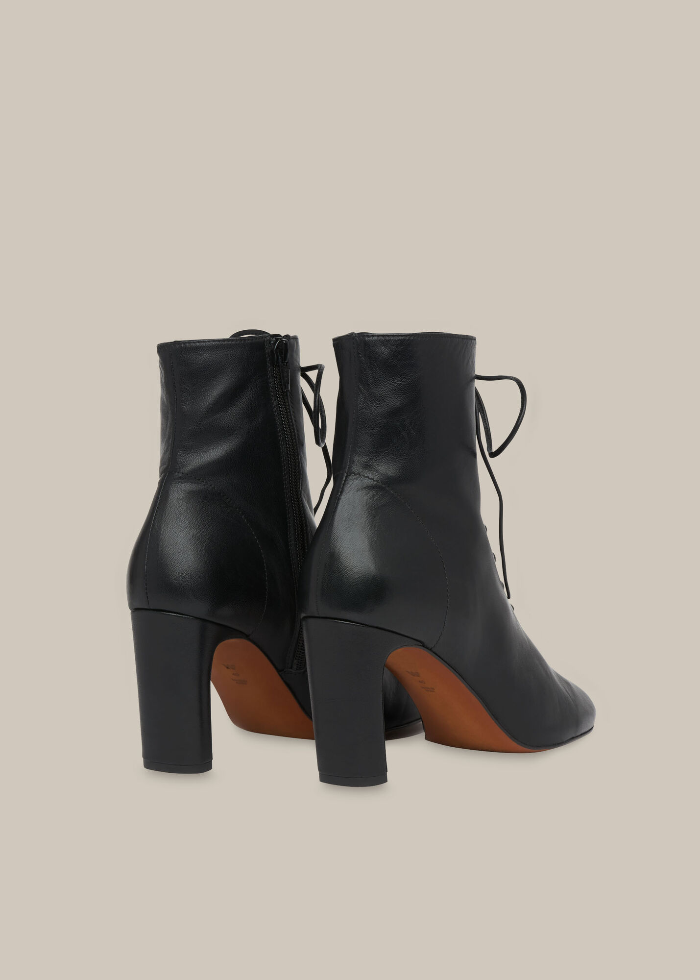 Black Dahlia Lace Up Boot WHISTLES Whistles US