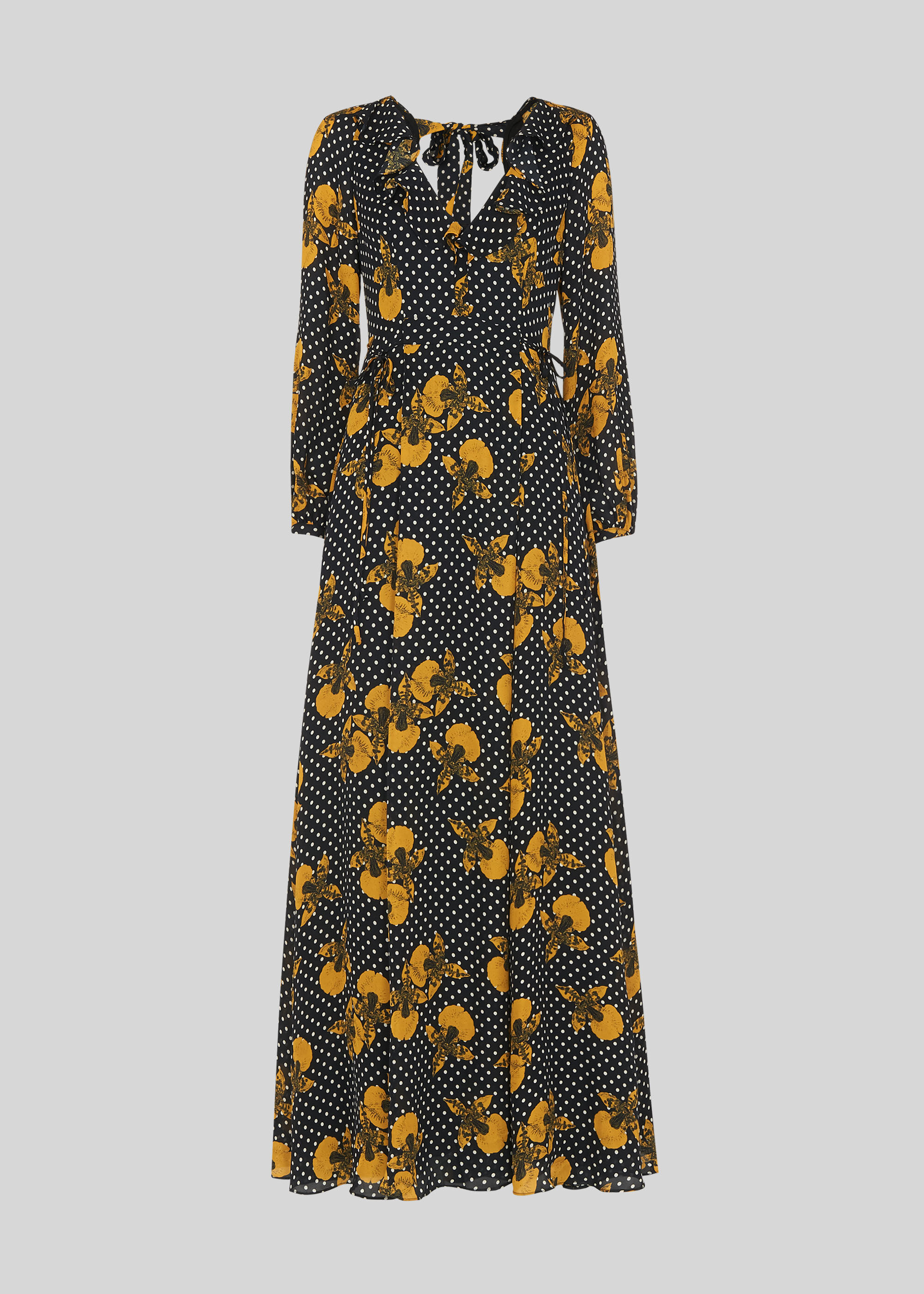 Kira Spot Floral Maxi Dress