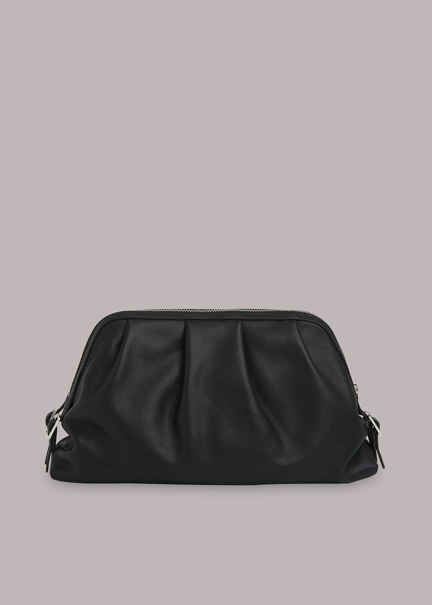 Black Austen Pleated Clutch