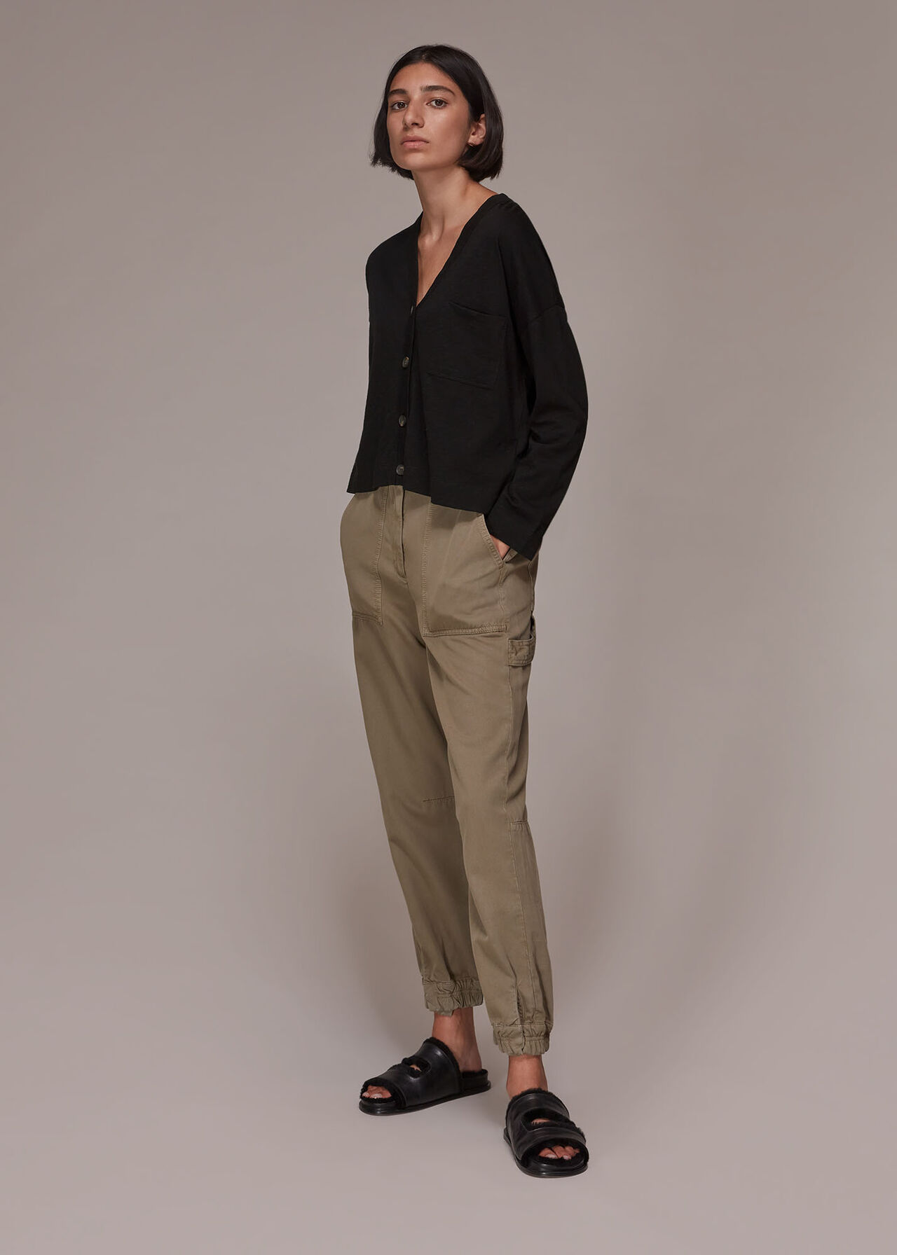 Jersey Pocket Cardigan