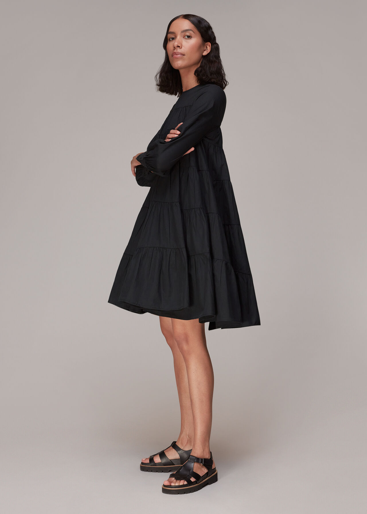 Ronnie Cotton Tiered Dress