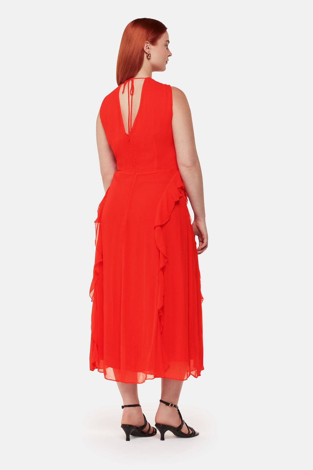 Nellie Frill Detail Midi Dress