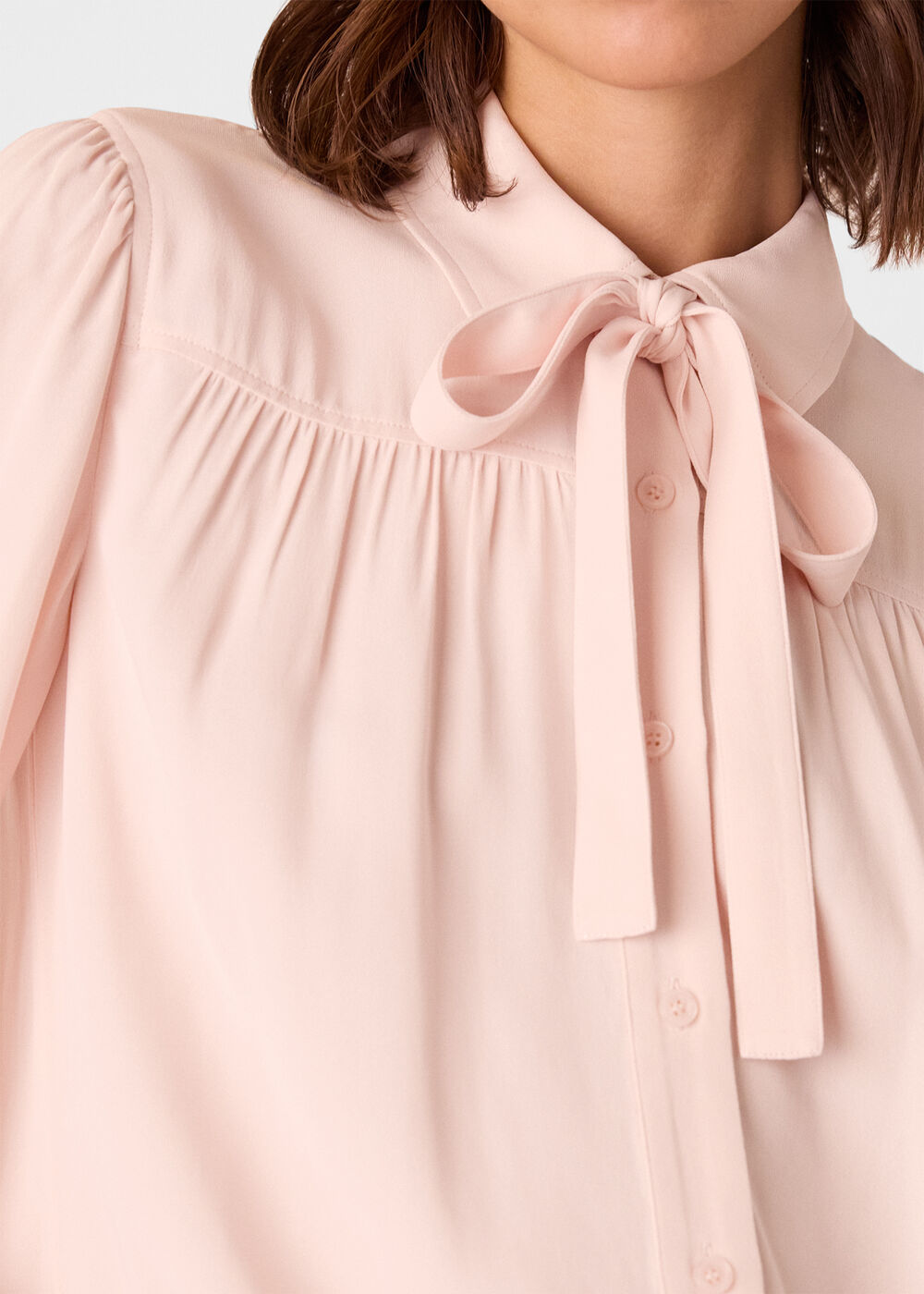 Tie Detail Crepe Blouse