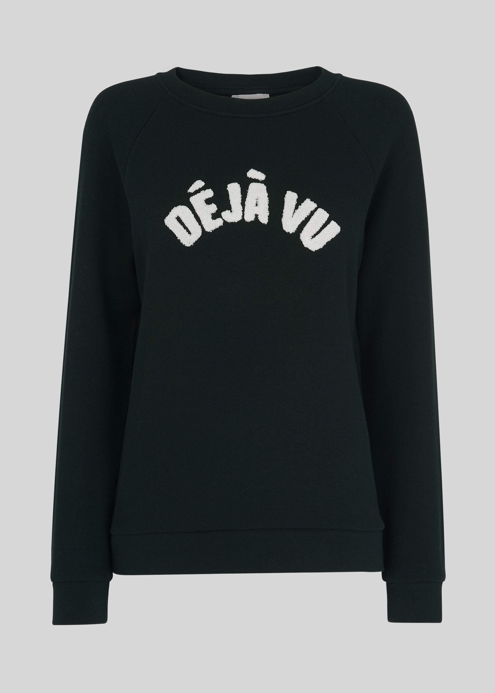 Dark Green Deja Vu Logo Sweatshirt