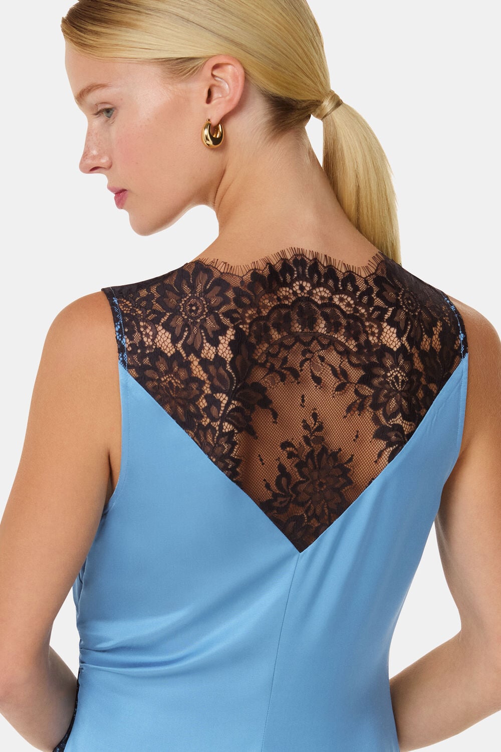 Iris Lace Detail Wrap Dress