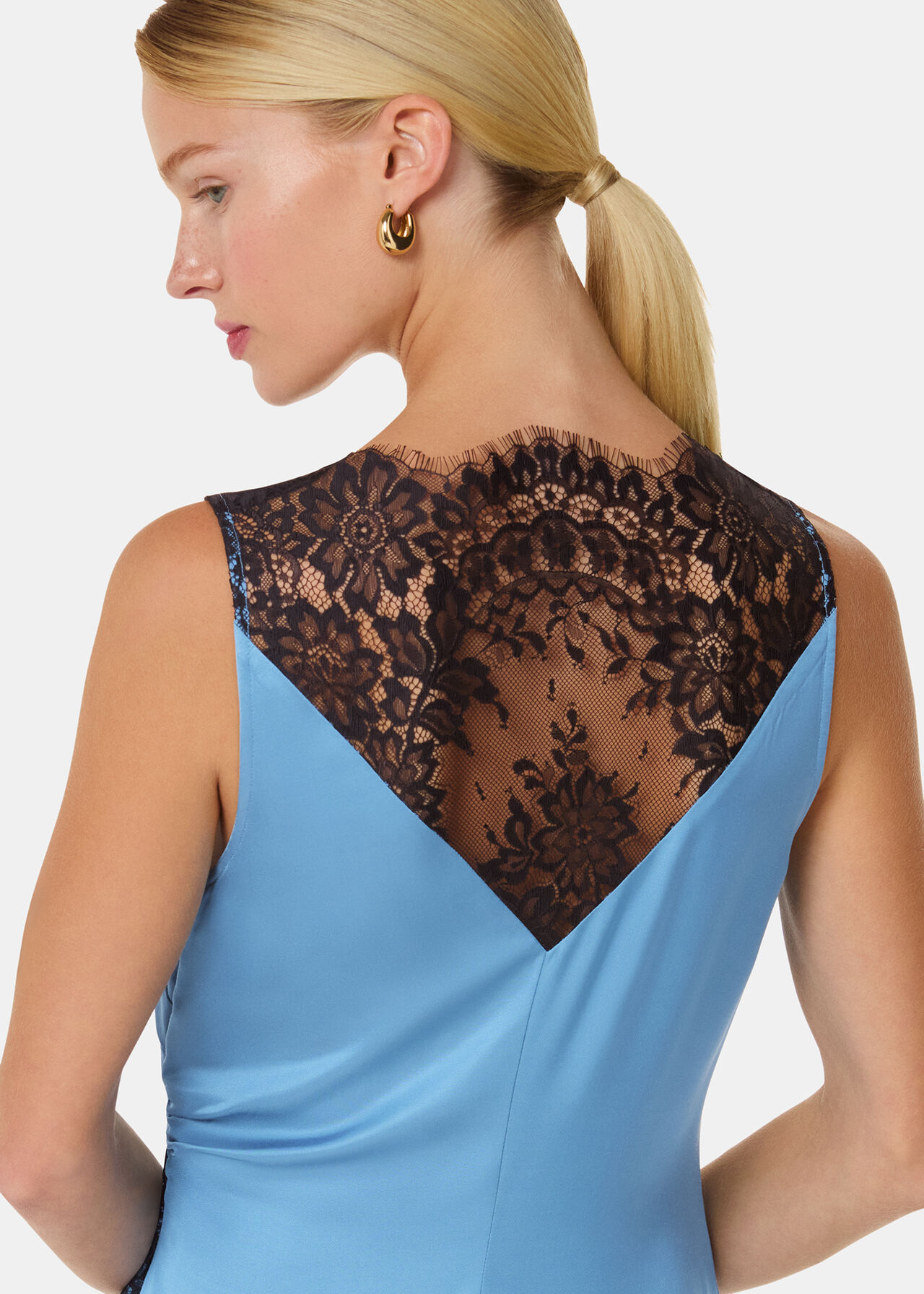 Iris Lace Detail Wrap Dress