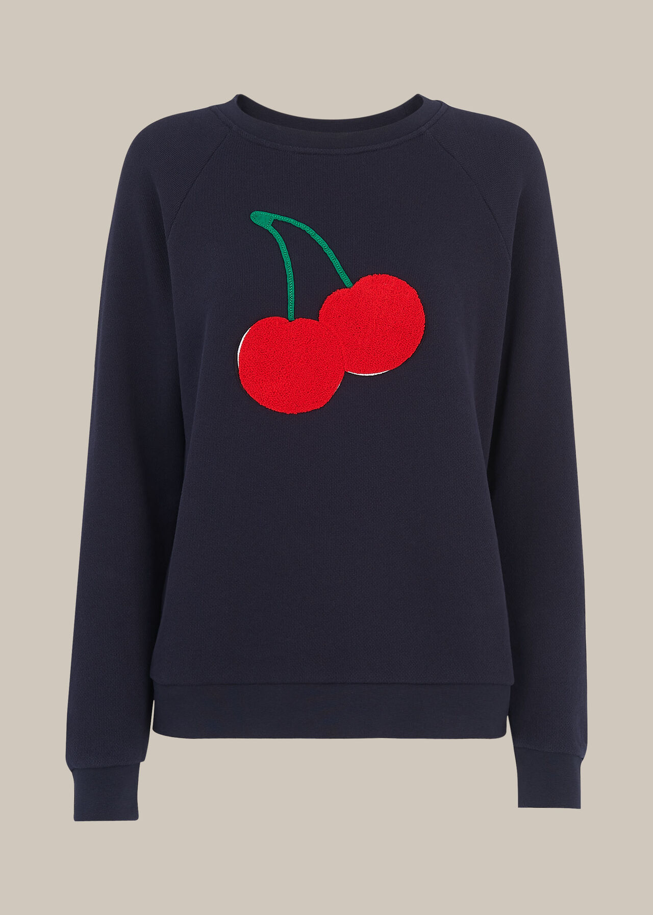 Cherry Embroidered Sweat