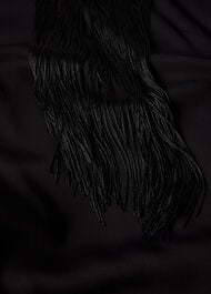 Fringe Back Midi Dress