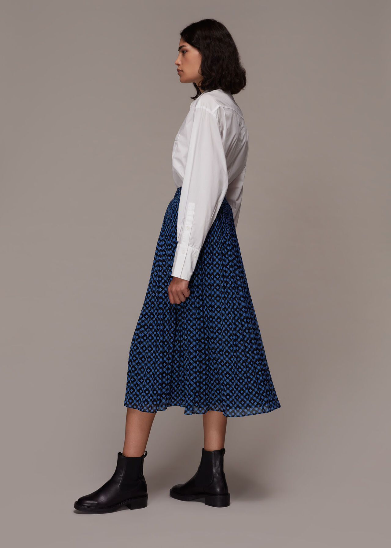 Gabriella Gingham Print Skirt