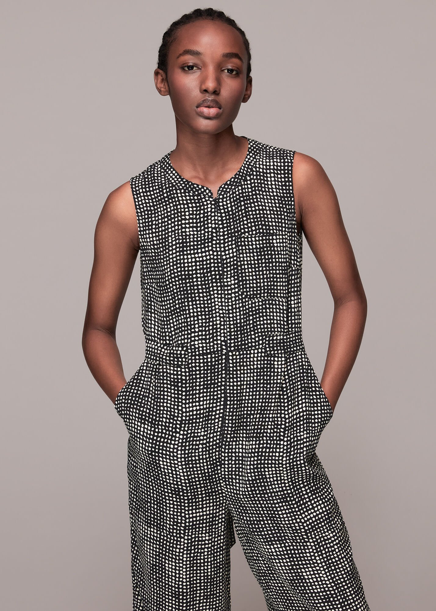 Zara 2025 checked jumpsuit