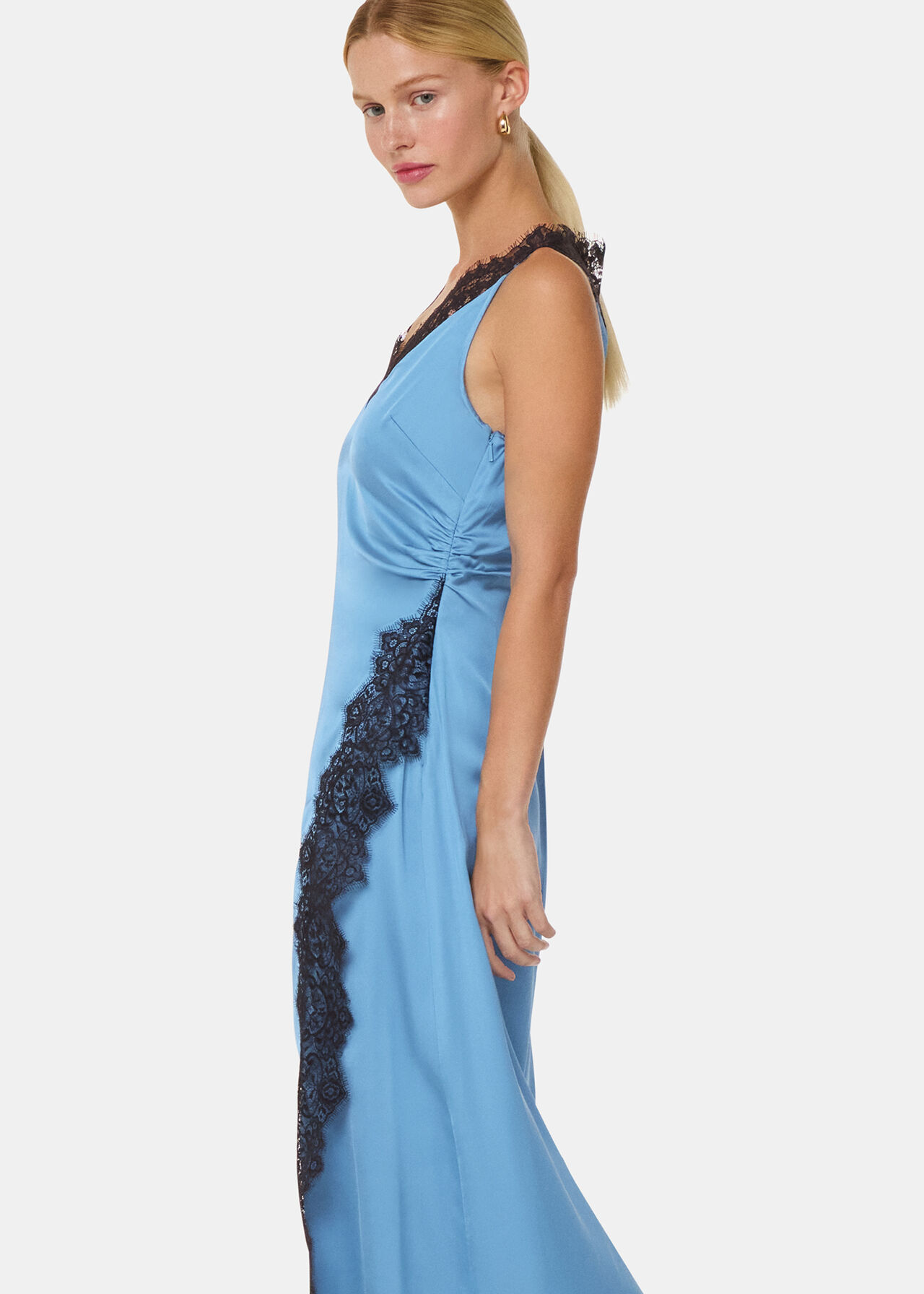 Iris Lace Detail Wrap Dress