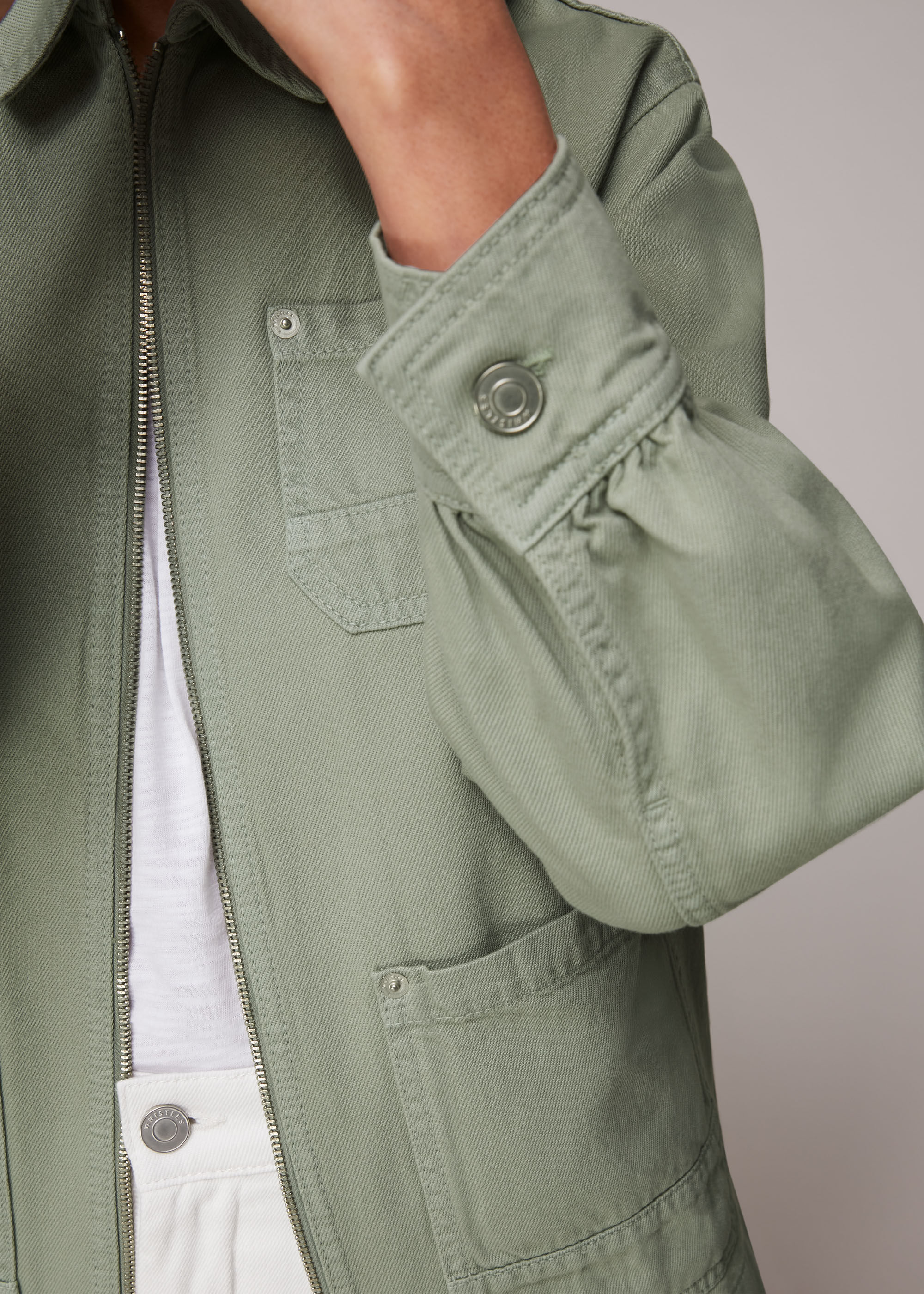Pale green jacket hotsell