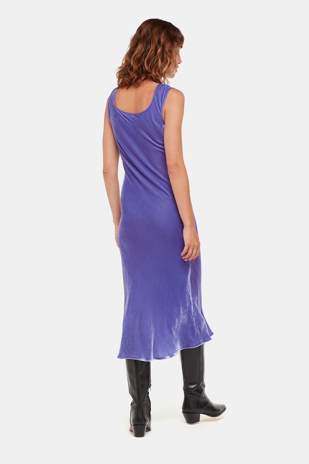 Purple Hai Velvet Sienna Dress