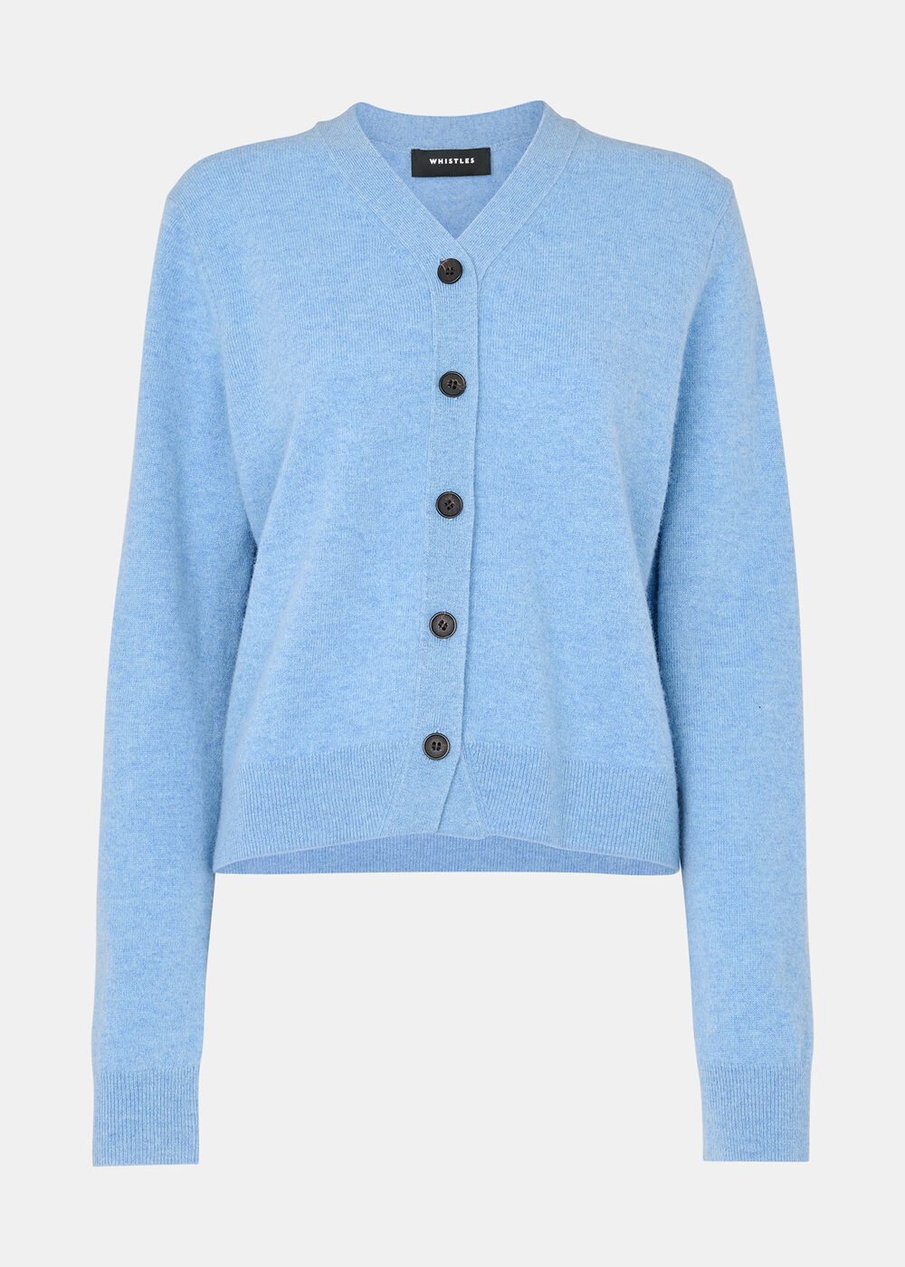 Button Front V Neck Cardigan